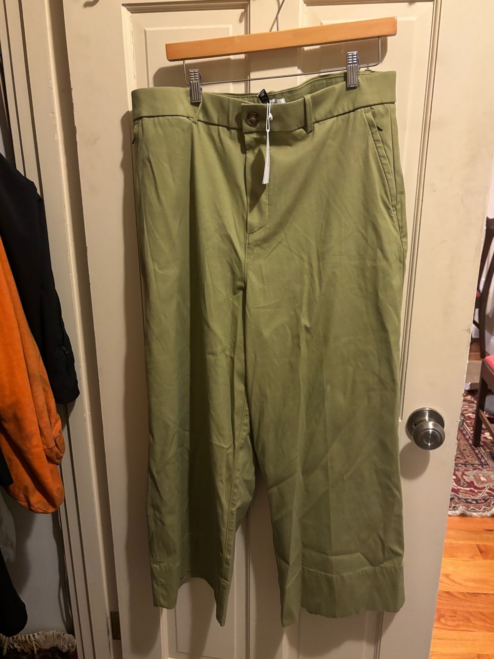 Spanx St Crop Wide Leg 2.0 Trouser- Cypress 1X - Picture 3 of 5